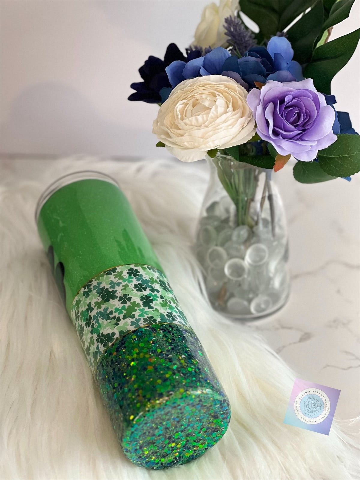 30 oz Straight Skinny "Four Leaf Clover" Tumbler