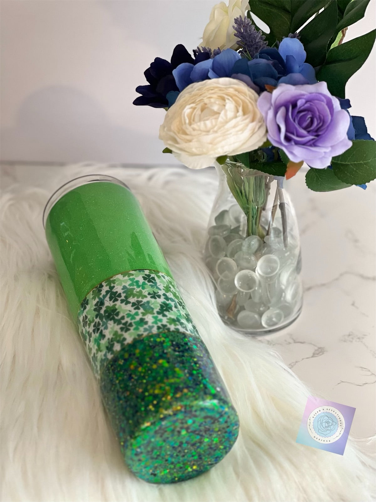 30 oz Straight Skinny "Four Leaf Clover" Tumbler