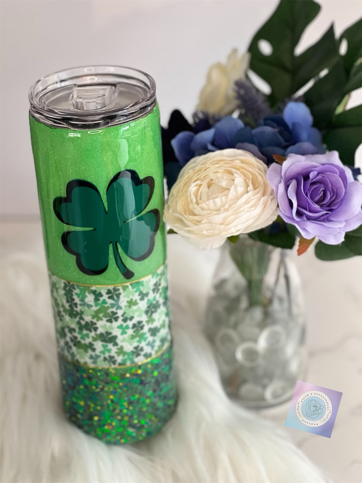30 oz Straight Skinny "Four Leaf Clover" Tumbler