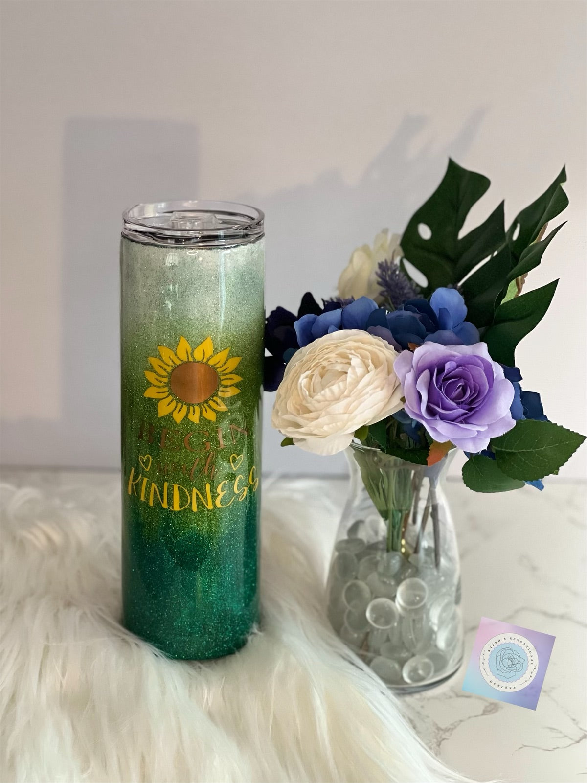 30 oz Straight Skinny "Begin with Kindness" Tumbler